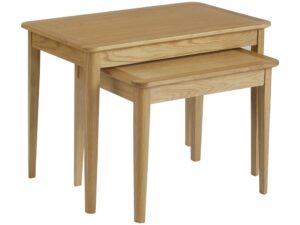 Bristol oak nest of 2 tables