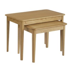 Bristol oak nest of 2 tables