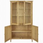 Bristol oak display cabinet