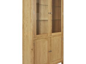 Bristol oak display cabinet