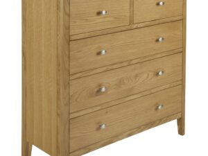 Bristol oak 2 over 3  drawer chest