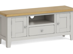 Surrey oak painted large TV unit