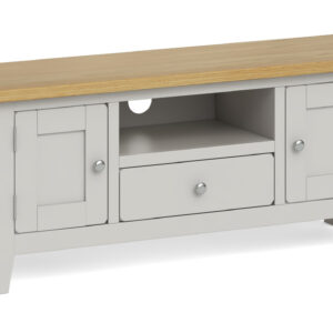 Surrey oak painted large TV unit