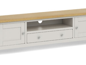 Surrey oak painted extra large TV unit
