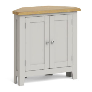 Surrey oak painted corner cupboard