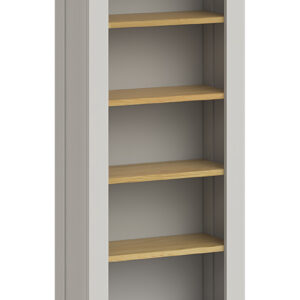Surrey oak painted slim bookcase