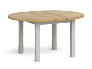 Surrey oak painted round extending table
