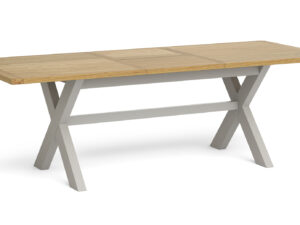 Surrey oak painted cross leg extending table