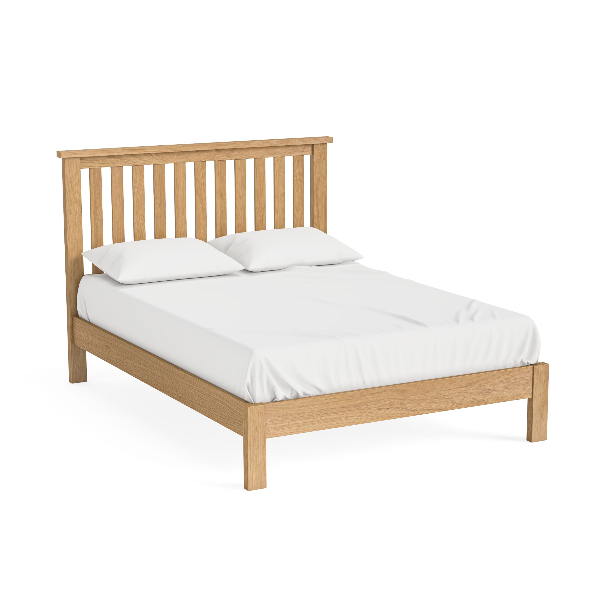 G7206_trinity_46-slattedlowfootend-scaled-1. Jpg Trinity petite oak 4'6 bedframe
