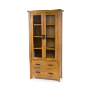Hampshire oak 2 door glazed unit