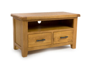 Hampshire oak small TV unit