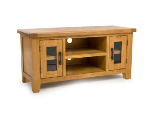 Hampshire oak large TV unit