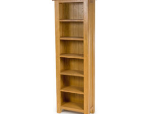 Hampshire oak slim bookcase