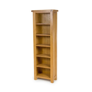 Hampshire oak slim bookcase