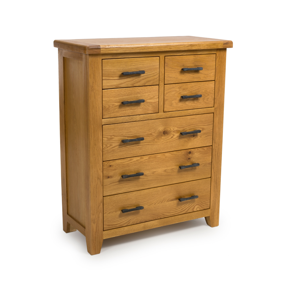 Ham-412. Jpg Hampshire oak 8 drawer chest