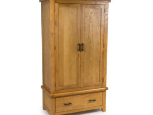 Hampshire Oak 2 door 2 drawer wardrobe