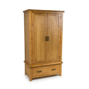 Hampshire Oak 2 door 2 drawer wardrobe