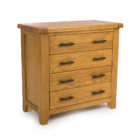 Hampshire oak 4 drawer chest Hampshire oak 4 drawer chest