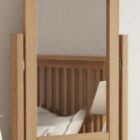 Galaxy oak dressing mirror