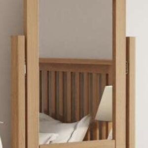 Galaxy oak dressing mirror