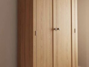 Galaxy oak 2 door full hanging wardrobe
