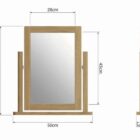 Ramsgate oak dressing table mirror Ramsgate oak dressing table mirror