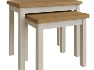 Ramsgate Oak Painted nest of 2 tables