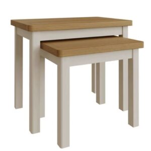 Ramsgate Oak Painted nest of 2 tables