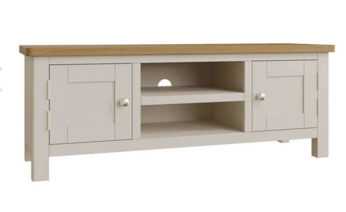 Screenshot Ramsgate oak painted large tv unit