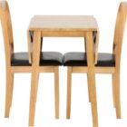 Mason double drop leaf table and two chairs