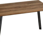 Quebec straight edge dining table and four chairs