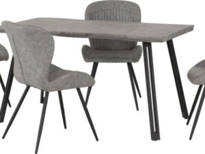 Quebec wave edge dining set