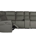 Russo leather electric reclining corner group Russo leather electric reclining corner group