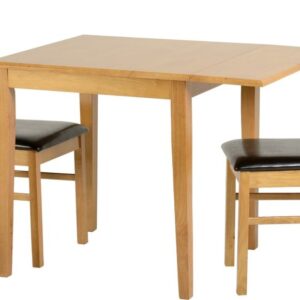 Vienna drop leaf table and two chairs