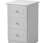 Warwick 3 drawer bedside Warwick 3 drawer bedside