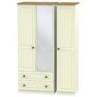 Warwick 3 door mirrored wardrobe with drawers