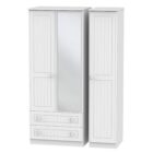 Warwick 3 door mirrored wardrobe with drawers