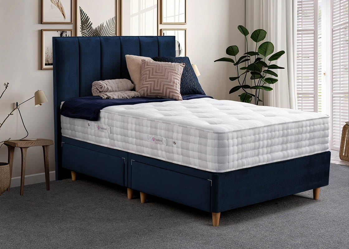 Wagner-firm-plush-navy. Jpg Wagner 2000 ortho pocket sprung divan set