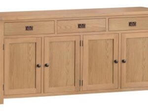 Comet Oak 4 door 3 drawer sideboard