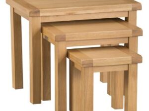 Comet Oak nest of 3 tables
