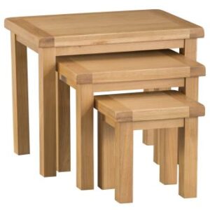 Comet Oak nest of 3 tables