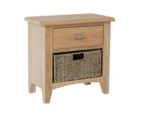 Galaxy oak 1 drawer 1 basket unit