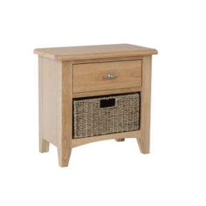 Galaxy oak 1 drawer 1 basket unit