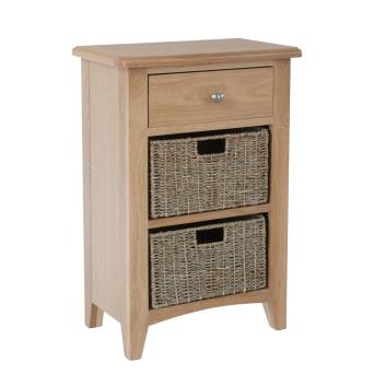 D_gao-c12. Jpg Galaxy oak 1 drawer 2 basket unit