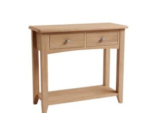 Galaxy oak console table