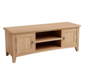 Galaxy oak large tv unit