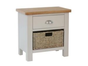 Ramsgate Oak Painted 1 drawer 1 basket unit
