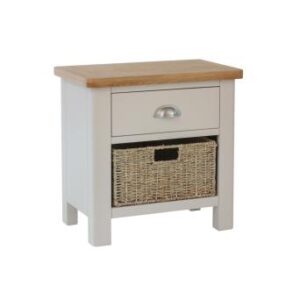 Ramsgate Oak Painted 1 drawer 1 basket unit