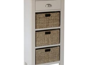 Ramsgate Oak Painted 1 drawer 3 basket unit