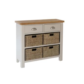 D_ra-c24-tr. Jpg Ramsgate oak painted 2 drawer 4 basket unit